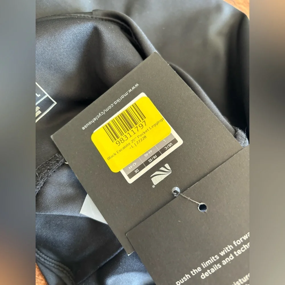 NWT | Marika Cycle House Capri Leggings |Black, Rainbow | L - Picture 8 of 9